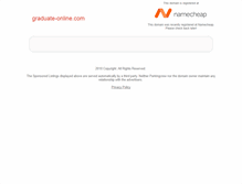 Tablet Screenshot of graduate-online.com